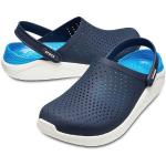 Marineblaue Casual Crocs LiteRide Runde Herrenclogs & Herrenpantoletten in Normalweite aus Textil 