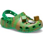 Grüne Crocs Minecraft Kinderclogs & Kinderpantoletten mit Riemchen 