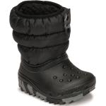 Schwarze Crocs Classic Kinderstiefel Größe 26 mit Absatzhöhe bis 3cm 