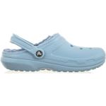 Hellblaue Crocs Classic Soft Clogs ohne Verschluss Gefüttert für Damen Größe 38 für den für den Winter 