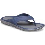 Reduzierte Marineblaue Crocs Flip Herrensandalen in Normalweite Leicht Größe 48 für den für den Sommer 