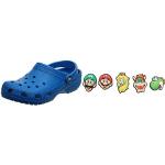 Reduzierte Blaue Crocs Classic Super Mario Mario Herrenschuhe 