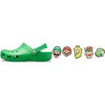 Reduzierte Grüne Crocs Classic Super Mario Herrenschuhe Größe 50 