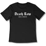 Crooks & Castles Death Row Records Core Logo Tee 100% Baumwolle T-Shirt mit großem Frontprint, Schwarz (Script), Groß