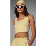 Reduzierte Gelbe adidas Tank-Tops Cropped für Damen Größe XS für den für den Sommer 