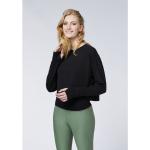 Reduzierte Schwarze Detto Fatto Nachhaltige Damensweatshirts mit Knopf aus Viskose Größe XS 
