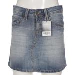 Marineblaue Cross Jeans Sommerröcke aus Denim für Damen Größe XXL für den für den Sommer 