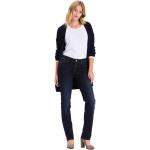 Reduzierte Blaue Unifarbene Elegante Cross Jeans Rose Jeans mit Stickerei aus Denim für Damen Größe XS Weite 29 