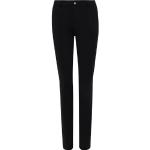 Schwarze Atmungsaktive Cross Jeans Damenjeans mit Reißverschluss aus Fleece Größe S für den für den Winter 