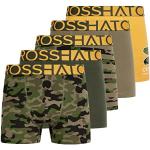 Crosshatch Herren Boxershorts Shorts (5 Stück) Multipack Unterwäsche Geschenkset Herrenfarbe Boxershorts(M,Yellow CAMO)