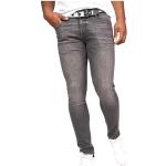 Reduzierte CrossHatch Slim Fit Jeans mit Reißverschluss aus Denim für Herren Weite 34 