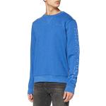 Blaue CrossHatch Herrensweatshirts Größe S 