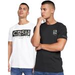 Schwarze Casual CrossHatch T-Shirts für Herren Größe L 
