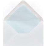 Eisblaue C6 Umschläge DIN C6 aus Papier 50-teilig 
