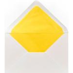 Gelbe C6 Umschläge DIN C6 aus Papier 50-teilig 