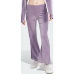 Violette adidas Samthosen aus Samt für Damen Größe XL 
