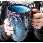 Reduzierte Blaue Kaffeetassen-Sets 600 ml aus Keramik mikrowellengeeignet 