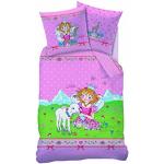 Rosa CTI Prinzessin Lillifee Kinderbettwäsche aus Flanell 135x200 