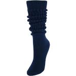 CTM Damen Super Soft Heavy Slouch Socken (1 Paar), marineblau, One size