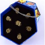 CTMWEB Katekyo Hitman Reborn Accessories - Set of Seven Rings and Necklace