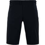 Schwarze Baggy-Shorts mit Reißverschluss aus Nylon für Damen Größe 3 XL 