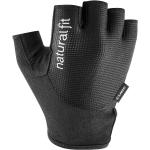 Schwarze Fingerlose Handschuhe & Halbfinger-Handschuhe mit Klettverschluss Größe M 