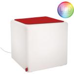 Rote Moree Quadratische Leuchttische & LED Tische aus Kunststoff Breite 0-50cm, Höhe 0-50cm, Tiefe 0-50cm 