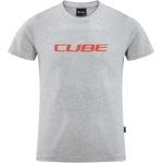Graue Melierte Oversize Cube Bio Kinder T-Shirts 