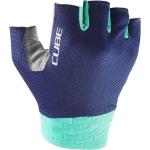 Cube Performance Kurzfinger-Handschuhe blau/mint