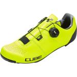 Gelbe Cube Rennradschuhe wasserabweisend für Herren 