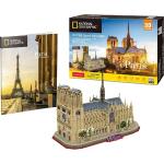 CubicFun 3D Puzzles mit Notre-Dame de Paris Motiv aus Holz 