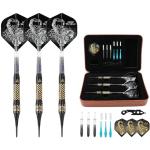 CUESOUL 16 Grams Deluxe Soft Tip Darts Set with Luxury Case（HX-STL-B2307+D602）