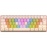Cuifati Gaming-Tastatur für Mädchen, 60 Prozent Ta