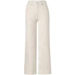 Reduzierte Weiße TCHIBO Bio 5-Pocket Hosen mit Reißverschluss aus Baumwolle für Damen Größe XL 