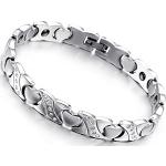 Nickelfreie Silberne Elegante Magnetarmbänder aus Edelstahl für Damen 
