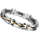 Nickelfreie Silberne Königsarmbänder & Königsketten Armbänder aus Stahl für Herren zum Vatertag 