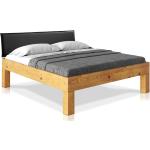 Schwarze Rustikale Möbel-Eins Holzbetten geölt aus Fichte 120x200 