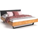 Anthrazitfarbene Moderne Möbel-Eins Bio Holzbetten geölt aus Fichte 140x200 