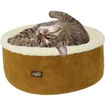 Curl & Cuddle Cat Bed - Kuschelbett für Katzen und kleine Hunde - hellbraun