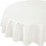 Weiße ovale Tischdecken aus Damast 