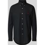 Schwarze Unifarbene Ralph Lauren Polo Ralph Lauren Button Down Kragen Businesskleidung für Herren Größe M 