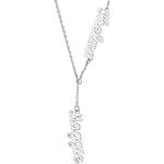 Nickelfreie Silberne Trachtenketten aus Edelstahl personalisiert für Damen zum Vatertag 