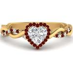 Silberne Ringe mit Herz vergoldet aus Rosegold 18 Karat handgemacht für Herren Größe 67 