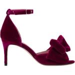 Fuchsiafarbene Custommade High Heels & Stiletto-Pumps mit Riemchen aus Stoff für Damen Größe 41 für Partys 