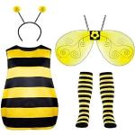Gelbe Gestreifte Bienenkostüme für Herren 