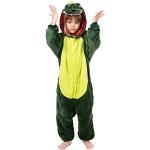 Reduzierte Grüne Dinosaurier-Kostüme aus Fleece für Kinder Größe 98 