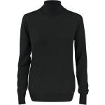 Reduzierte Schwarze Rollkragen Kaschmir-Pullover aus Wolle für Damen Größe XS 