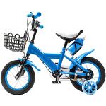 Cutycaty Kinderfahrrad 12 Zoll Fahrrad für Kinder Junge Mädchen Kinderrad mit Stützräder und Korb Kinder Fahrrad ab 2-4 Jahre Blau, Kinder