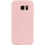 Reduzierte Hellrosa Unifarbene Samsung Galaxy S6 Edge Cases Art: Slim Cases mit Bildern aus Silikon mit Schutzfolie 