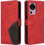 Reduzierte Rote Xiaomi 13 Hüllen Art: Flip Cases mit Bildern 